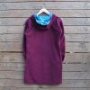 Hoody dress in plum/turquoise - size 14