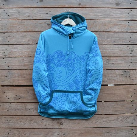 Women's reversible hoody in teal/turquoise - size 12