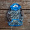 Kid's reversible hoody in turquoise/mocha