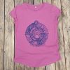 Women's organic t-shirt in raspberry - Protect our Coastline