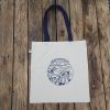 Organic cotton shopper bag with protect our coastline print